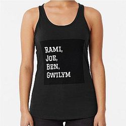 Rami Malek, Joe Mazzello, Ben Hardy, Gwilym Lee, Bohemian Rhapsody, Queen, Racerback Tank Top