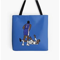James Harden Crosses Over Bennedict Mathurin Tote Bag