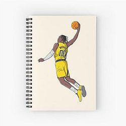 Benedict Mathurin Indiana Pacers Basketball Notebook