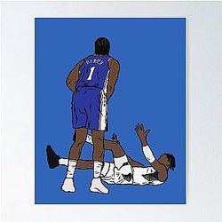 James Harden Crosses Bennedict Mathurin Poster