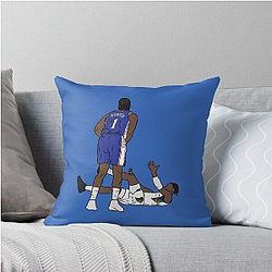 James Harden Crosses Bennedict Mathurin Throw Pillow
