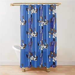 James Harden Crosses Bennedict Mathurin Shower Curtain