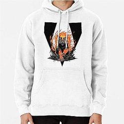 Flaming Berserk Cat Pullover Hoodie