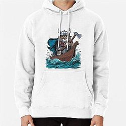 Viking Berserk Cat Pullover Hoodie