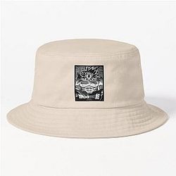 Legendary Super Saiyan Broly Berserk Full Power black & white Bucket Hat