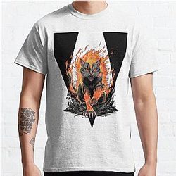 Flaming Berserk Cat Classic T-Shirt