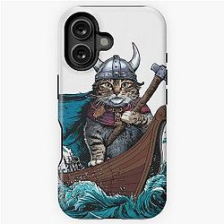 Viking Berserk Cat iPhone Tough Case