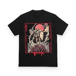 Berserk T-Shirts - Berserk Armor Skull Knight Classic T-shirt - Black Berserk T-Shirts