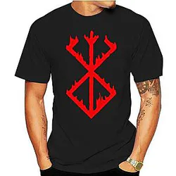 Berserk Anime T-shirts - Japan Manga Casual T-shirt - Men black Berserk T-Shirts