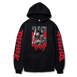 Berserk Hoodies â€“ Berserk Poster Printed Style Pullover Hoodie - Black Berserk Hoodies