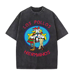 Los Pollos Hermanos PTTT0809 Washed  Better Call Saul T-Shirts