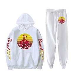 Better Call Saul American TV Series Casual Hoodie Set – White Edition