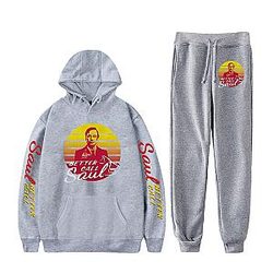 Better Call Saul American TV Series Casual Hoodie Set – Gray Edition