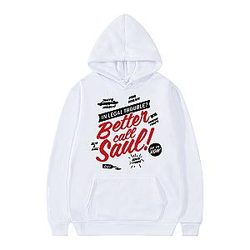 TV Series Better Call Saul Letter Print Vintage Hoodies
