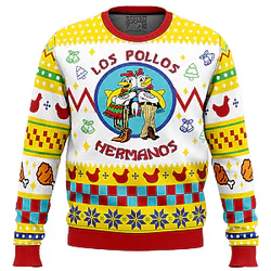 Breaking Bad Los Pollos Hermanos Fast Food Ugly Christmas Sweater NTT0910 Better Call Saul Sweatshirts