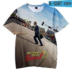 Tv Better Call Saul 3D Printed Casual T-shirt