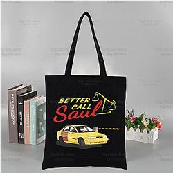 Better Call Saul Black Canvas Tote Bag