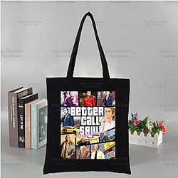 Better Call Saul Print Black Tote Bag