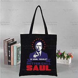 Better Call Saul Black Vintage Tote Bag