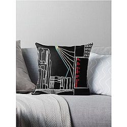 Between Popular American Country Music Singer  Throw Pillow