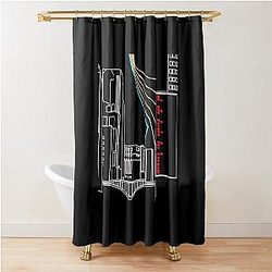 Between Popular American Country Music Singer  Shower Curtain