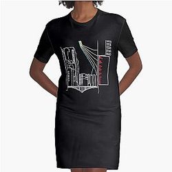 Between Popular American Country Music Singer  Graphic T-Shirt Dress