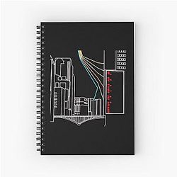 Between Popular American Country Music Singer  Spiral Notebook