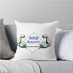 Big Ramy Mr. Olympia Muscle Throw Pillow