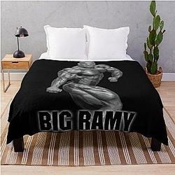 Big Ramy Bodybuilder Throw Blanket