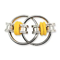 Orange Flippy Bike Chain Fidget Toy for Stress Relief