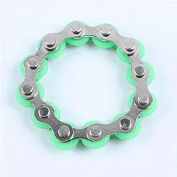 Green 12 Knots Bracelet Bike Chain Fidget Toy for Stress Relief