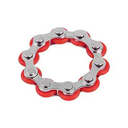 Red 10 Knots Bracelet Bike Chain Fidget Toy for Stress Relief