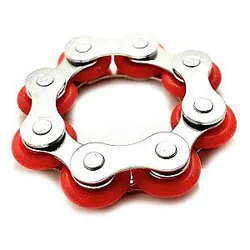 Red 8 Knots Bracelet Bike Chain Fidget Toy for Stress Relief