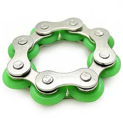 Green 8 Knots Bracelet Bike Chain Fidget Toy for Stress Relief