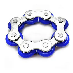 Blue 8 Knots Bracelet Bike Chain Fidget Toy for Stress Relief