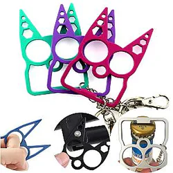 Self Defence Weapon - Multi-Function Personal Cat Protection Defense Keychain
