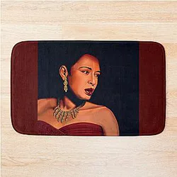 Billie Holiday Painting Bath Mat