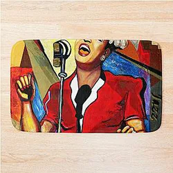 Jazz Legend Billie Holiday Mat