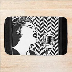 Lady Day Billie Holiday Bath Mat