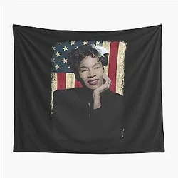 Vintage American Flag Billie Holiday Tapestry