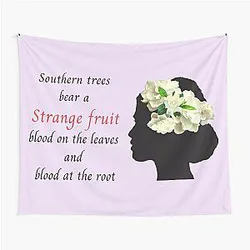 BILLIE HOLIDAY STRANGE FRUIT TAPESTRY