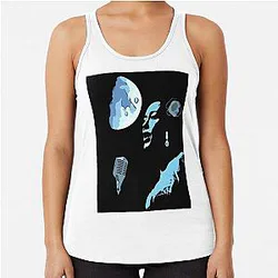 Billie Holiday Under the Moon Racerback Tank Top