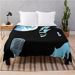 Billie Holiday Under the Moon Throw Blanket