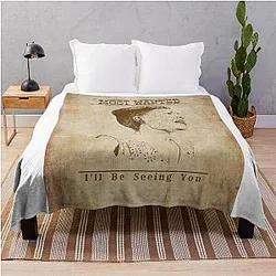 Billie Holiday Western Throw Blanket