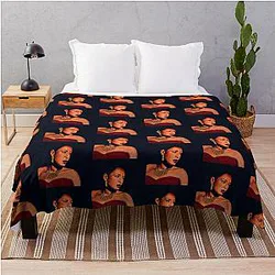 Billie Holiday Painting Throw Blanket