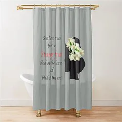 BILLIE HOLIDAY STRANGE FRUIT SHOWER CURTAIN