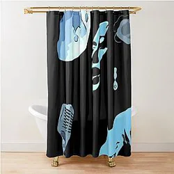 Billie Holiday Under the Blue Moon Shower Curtain