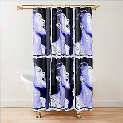 Billie in Blues Shower Curtain