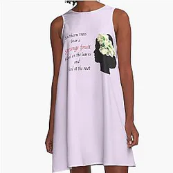 BILLIE HOLIDAY STRANGE FRUIT A-Line Dress
