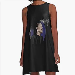 Billie Holiday and Musicians A Line Dress